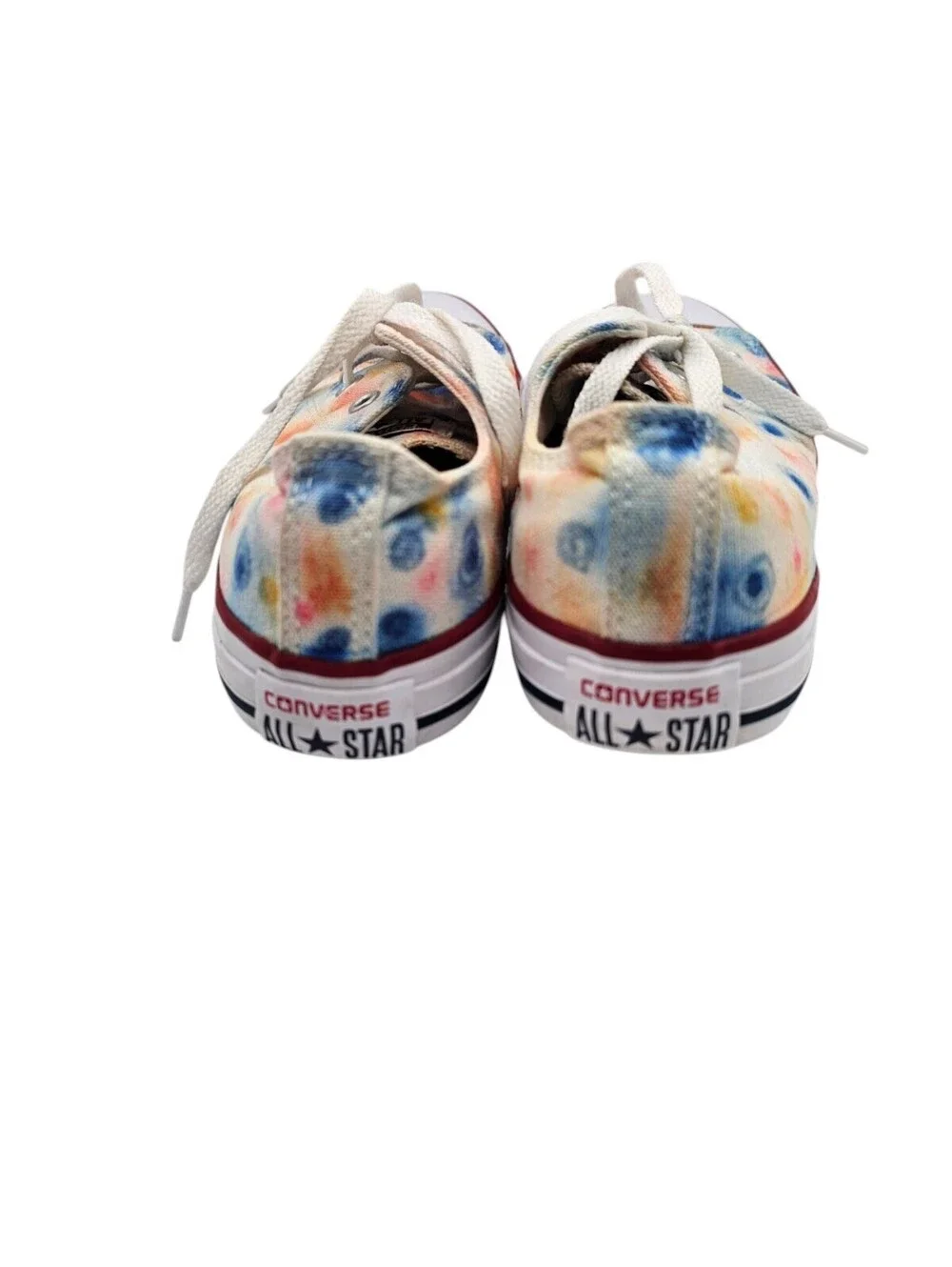 Converse All Star Kids Sz 3 sneakers in a colorful tie-dye low-top style